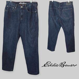Eddie Bauer  Straight Fit  Specially Dye Denim Jeans Cotton Blend  Mens 34x32